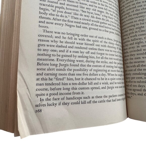 Vintage 1951 The Jungle By Upton Sinclair Hardcover Book Harpers Modern Classics - Picture 8 of 16